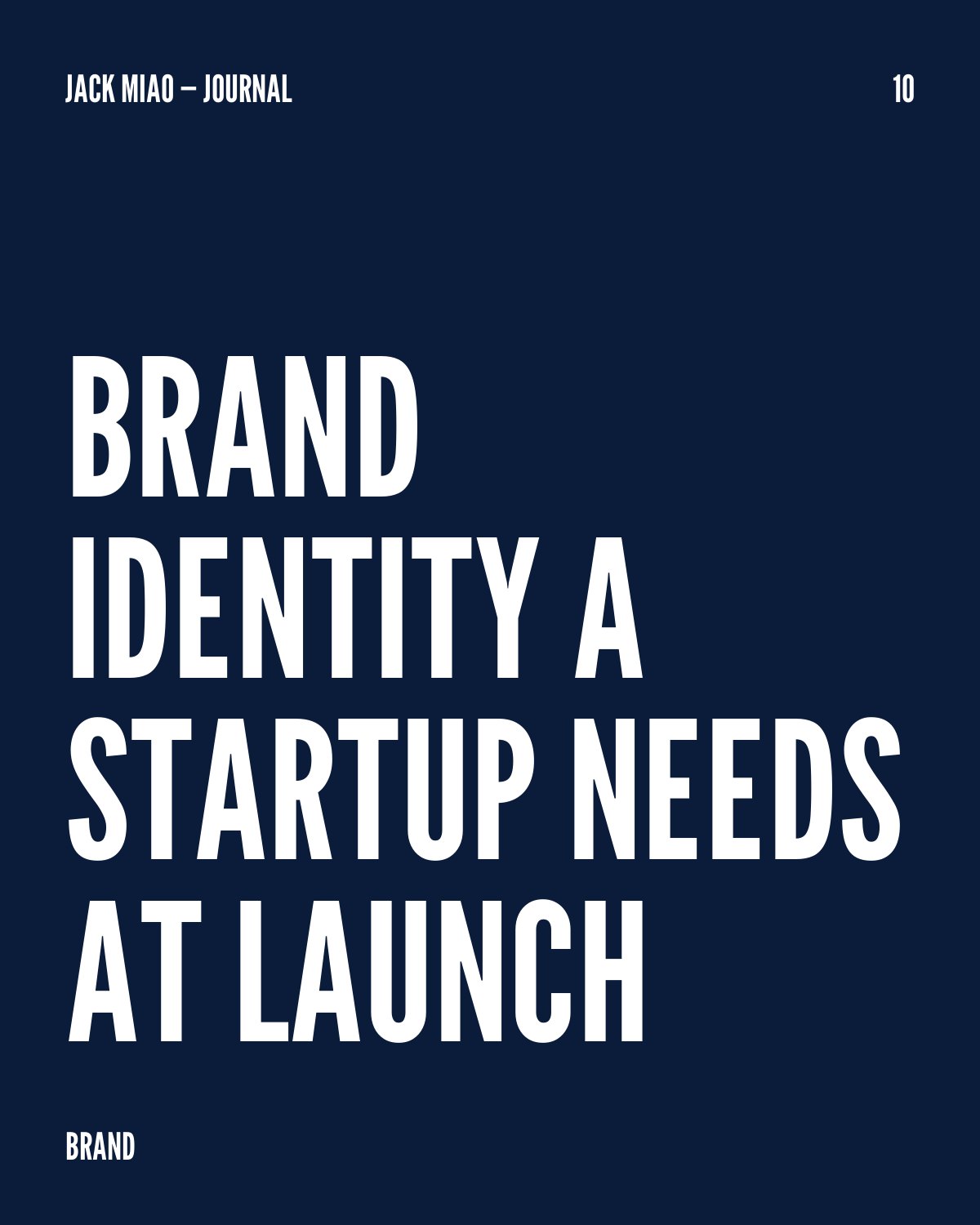Brand Identity for Startups: What You Actually Need at Launch
